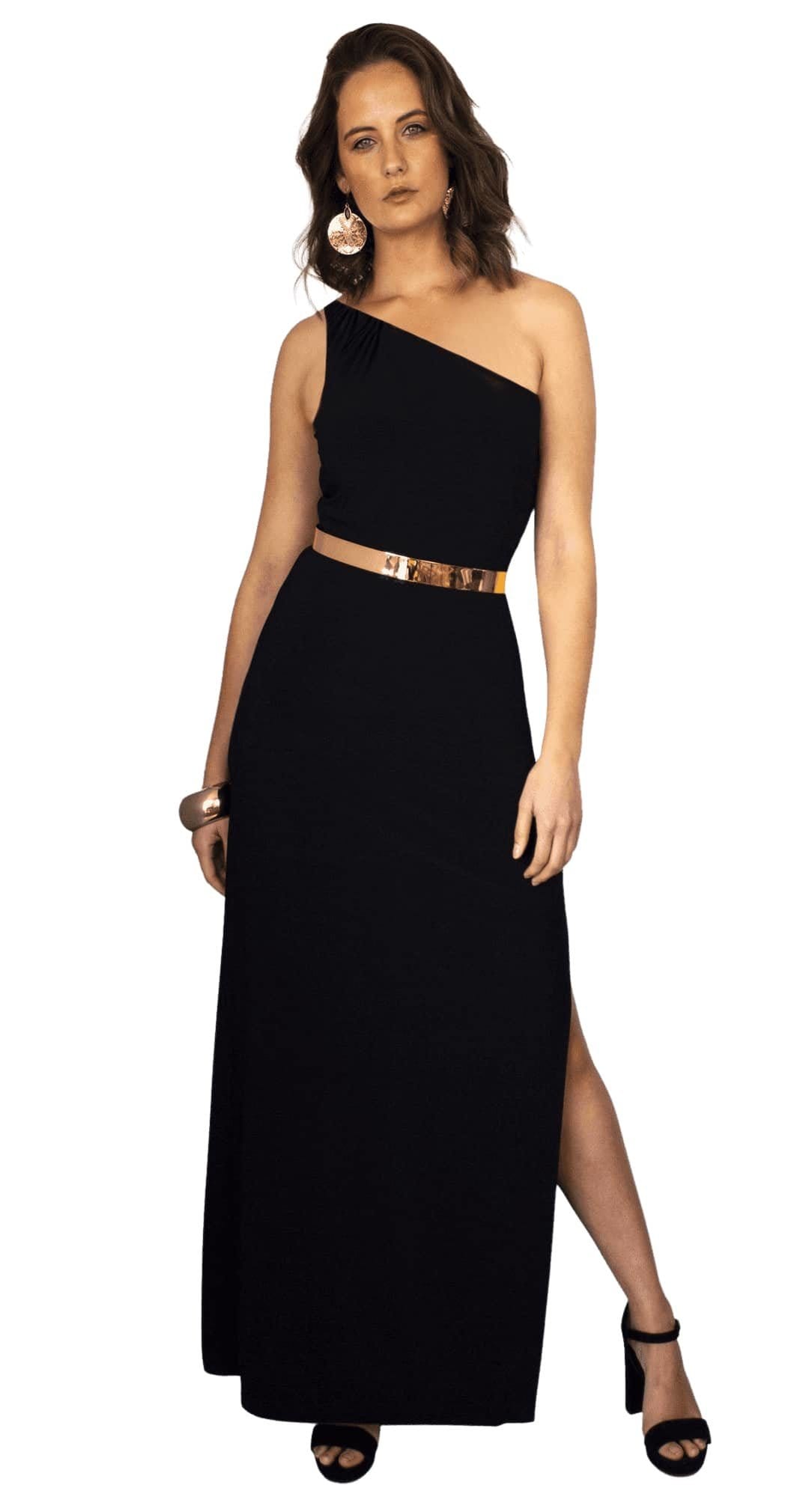 STYLE STAPLE One Shoulder Maxi Dress - House of Shakespeare