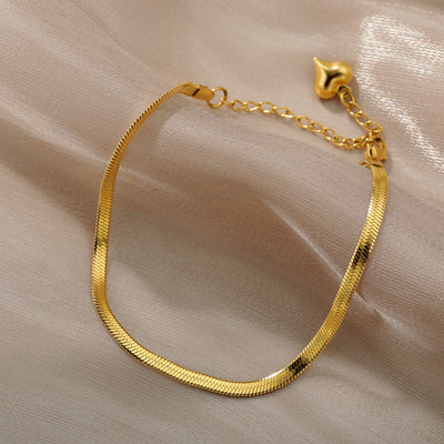 SOUVOIR 14K Gold Plated Bracelets Pauvre Bracelet | Gold Silver Rose Simple Elegant Bracelet
