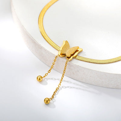 SOUVOIR 14K Gold Plated Bracelets Entrage Bracelet | Gold Butterfly Womens Jewelry Braceler